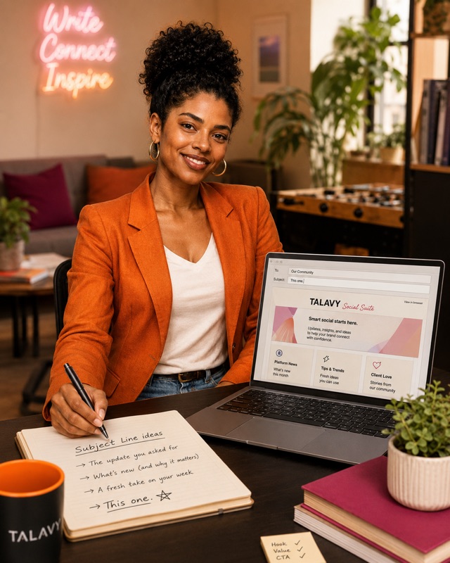 NELLY, Newsletter-Autorin der TALAVY Social Suite